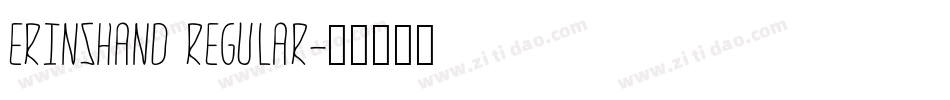 ErinsHand Regular字体转换